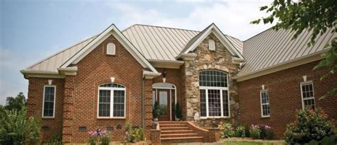 photos of brick houses with metal homes|pictures of brick house roofs.